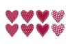 Corazones de madera decorativos - 3 sets (24 unidads) - Deco de madera pintada – 10doigts.fr