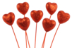 Corazones brillantes en varillas - Decoraciones de corazones para crear con amor en el Día de la Madre – 10doigts.fr