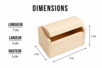 coffre petit dimensions - Wooden Boxes – 10doigts.fr