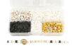 Gold, Black and White Bead Set - 1000 Beads - 3 - Metallic, Iridescent Beads - 10doigts.com - Metallic, Iridescent Beads – 10doigts.fr