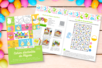 dibujo para colorear actividad juego fácil niño gratis descargar imprimir - Actividades manuales DIY Pascua – 10doigts.fr