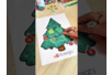dibujo para colorear niño gomets árbol navidad - Actividades manuales tarjetas de Navidad – 10doigts.fr