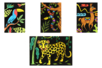 Velvet Coloring Animals - 8 Cards - 3 - Coloring Shapes and Drawings - 10doigts.com - Coloring Shapes and Drawings – 10doigts.fr