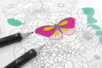 coloración flores para marcadores de alcohol - Formas y dibujos para colorear – 10doigts.fr