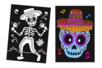 Coloraciones terciopelo esqueletos - 2 pcs - Kits creativos de Halloween – 10doigts.fr