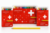 Swisscolor Colored Pencils Caran d'Ache - Fusains, sanguines & craies – 10doigts.fr