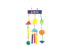 Decorative Mobile Kits - 6 Mobiles - 3 - Wooden Decorative Suspensions - 10doigts.com - Wooden Decorative Suspensions – 10doigts.fr