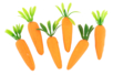 Styrofoam Carrots - 6 Pieces - 1 - Easter Decorative Accessories - 10doigts.com - Easter Decorative Accessories – 10doigts.fr