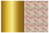 decopatch dorado y flores liberty - Papel DECOPATCH – 10doigts.fr