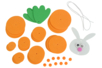 decoración zanahoria conejo - Kits creativos de Pascua – 10doigts.fr