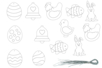 Easter Decorations to Color - 52 Pieces - 3 - Easter Craft Kits - 10doigts.com - Easter Craft Kits – 10doigts.fr
