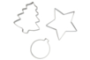 Large Metal Cookie Cutters: Tree, Star, Ball - 10 - Creative Cookie Cutters for Kids - 10doigts.com - Creative Cookie Cutters for Kids – 10doigts.fr
