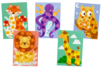 dessin gommette lion pieuvre giraffe chouette renard - Creative Sticker Kits – 10doigts.fr
