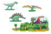 Dinosaurios y plástico mágico - Kit de actividad plástico mágico – Manualidades y educativas – 10doigts.fr