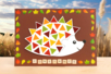Hedgehog Sticker Canvas - 1 - Autumn Crafts - 10doigts.com - Autumn Crafts – 10doigts.fr