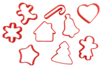 Plastic Christmas Cookie Cutters - 9 Pieces - 4 - Creative Cookie Cutters for Kids - 10doigts.com - Creative Cookie Cutters for Kids – 10doigts.fr