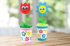 Una linda flor en una maceta - Decoraciones de mesa – 10doigts.fr