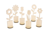 Wooden Flowers and Pots Decoration - 6 Pieces - 2 - Home Decor - 10doigts.com - Home Decor – 10doigts.fr