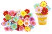 Fabric Flowers - 50 pcs - 1 - Decorative Flowers and Leaves - 10doigts.com - Decorative Flowers and Leaves – 10doigts.fr