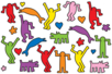 Colorful Strong Cardboard "La bamboche" Patterns - 250 Shapes - 5 - Paper Accessories - 10doigts.com - Paper Accessories – 10doigts.fr
