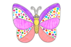 Formas gigantes de la Primavera - mariposa - Formas en cartón duro – 10doigts.fr