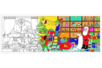 Giant Coloring Mural - Christmas - 1 - Coloring Shapes and Drawings - 10doigts.com - Coloring Shapes and Drawings – 10doigts.fr