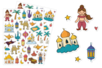 Gomets "1001 noches" - 94 pcs - Gomets historias y decoraciones – 10doigts.fr