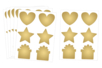 Golden Scratch Stickers - 36 pcs - 4 - Scratch Stickers - 10doigts.com - Scratch Stickers – 10doigts.fr