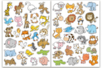 Funny Animal Stickers - 50 pcs - 3 - Animal Stickers - 10doigts.com - Animal Stickers – 10doigts.fr