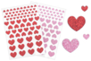Glitter Heart Stickers - 72 pcs - 1 - Heart Stickers - 10doigts.com - Heart Stickers – 10doigts.fr