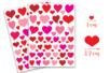 Heart Stickers - 2 Sheets - 1 - Heart Stickers - 10doigts.com - Heart Stickers – 10doigts.fr