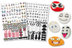 Stickers Caras Locas - 150 unidads - Gomets ojos y caras - 10doigts.fr