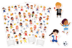 Football Stickers - 2 Sheets - 1 - Story Stickers and Decorations - 10doigts.com - Story Stickers and Decorations – 10doigts.fr