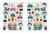 Gomets garage - 2 planchas - Gomets Transportes y Oficios – 10doigts.fr