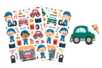 Gomets garage - 78 pcs - Gomets Transportes y Oficios – 10doigts.fr