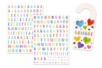 Watercolor Letter Stickers (2 Sheets) - 1 - Alphabet Stickers, Messages - 10doigts.com - Alphabet Stickers, Messages – 10doigts.fr