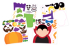 Gomets monstruos Halloween - Gomets Halloween – 10doigts.fr