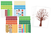 4 Seasons Kit - 4 Tree Cards + Stickers - 4 - Educational Stickers - 10doigts.com - Educational Stickers – 10doigts.fr