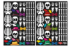 Gomets esqueletos de colores - Gomets Halloween – 10doigts.fr