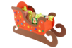 Large White Cardboard Sleigh - 4 - Christmas Supports - 10doigts.com - Christmas Supports – 10doigts.fr