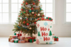 Large Santa Sack in Cotton - 2 - Christmas Supports - 10doigts.com - Christmas Supports – 10doigts.fr