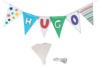 White Cardboard Bunting - 2 Pieces - 1 - Paper Supports - 10doigts.com - Paper Supports – 10doigts.fr