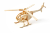 Maqueta 3D helicóptero en madera natural a montar - Maquetas en madera – 10doigts.fr