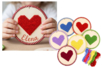 kit 6 coeurs à broder en bois - Sewing Kits – 10doigts.fr