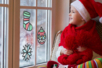 Kit atrapasol Navidad + papeles de seda - 4 unidads - Decoraciones de ventanas Noël – 10doigts.fr