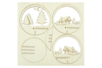 DIY Christmas Baubles – Wooden Houses and Trees in Transparent Bauble x10 - DIY Christmas Ornaments – 10doigts.fr