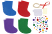 Felt Christmas Stockings to Embroider - 4 Pieces - 3 - Christmas Creative Kits for Children - 10doigts.com - Christmas Creative Kits for Children – 10doigts.fr