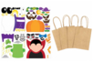 Kit créatif Halloween : 4 sacs kraft naturel + gommettes - Bols de caramel de Halloween – 10doigts.fr