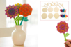 Kit de flores de madera String Art - 6 unidads - Kits creativos para el Día de la Madre – 10doigts.fr