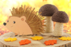 Kit erizos rafia - 3 kits (12 unidads) - Kits creativos Otoño – 10doigts.fr